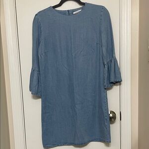 Zara Light Blue Denim Dress